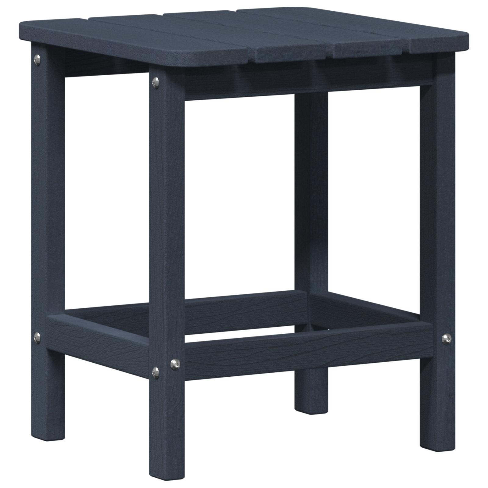 Adirondack sidebord Marineblå 38 x 38 x 46 cm HDPE