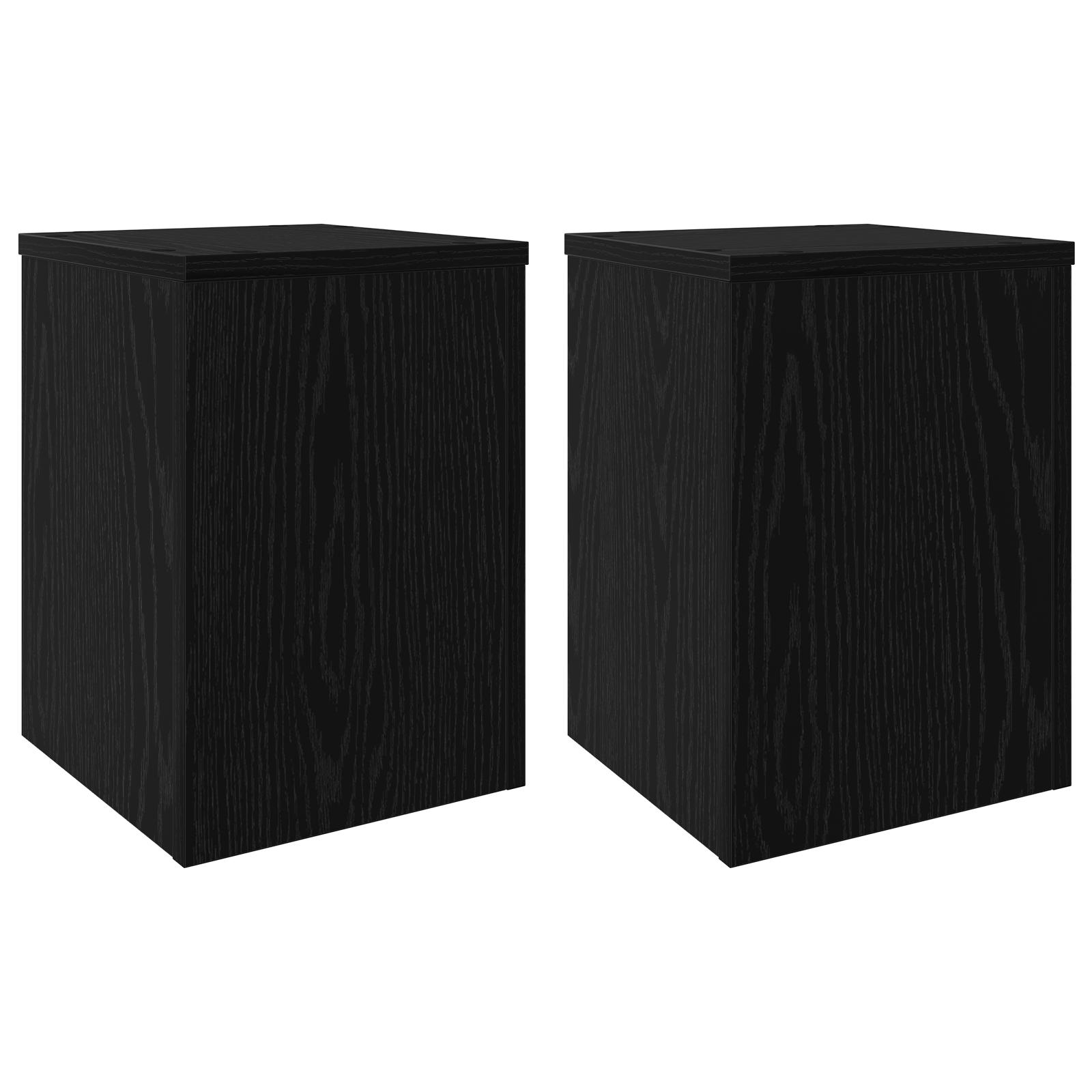 Planteholder 2 stk Sort eg 25 x 25 x 35 cm Konstrueret træ