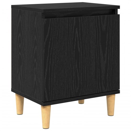 Sort Egetræ Sengebord Sort egetræ Konstrueret træ 40 x 30 x 50 cm