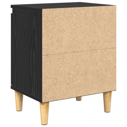 Sort Egetræ Sengebord Sort egetræ Konstrueret træ 40 x 30 x 50 cm