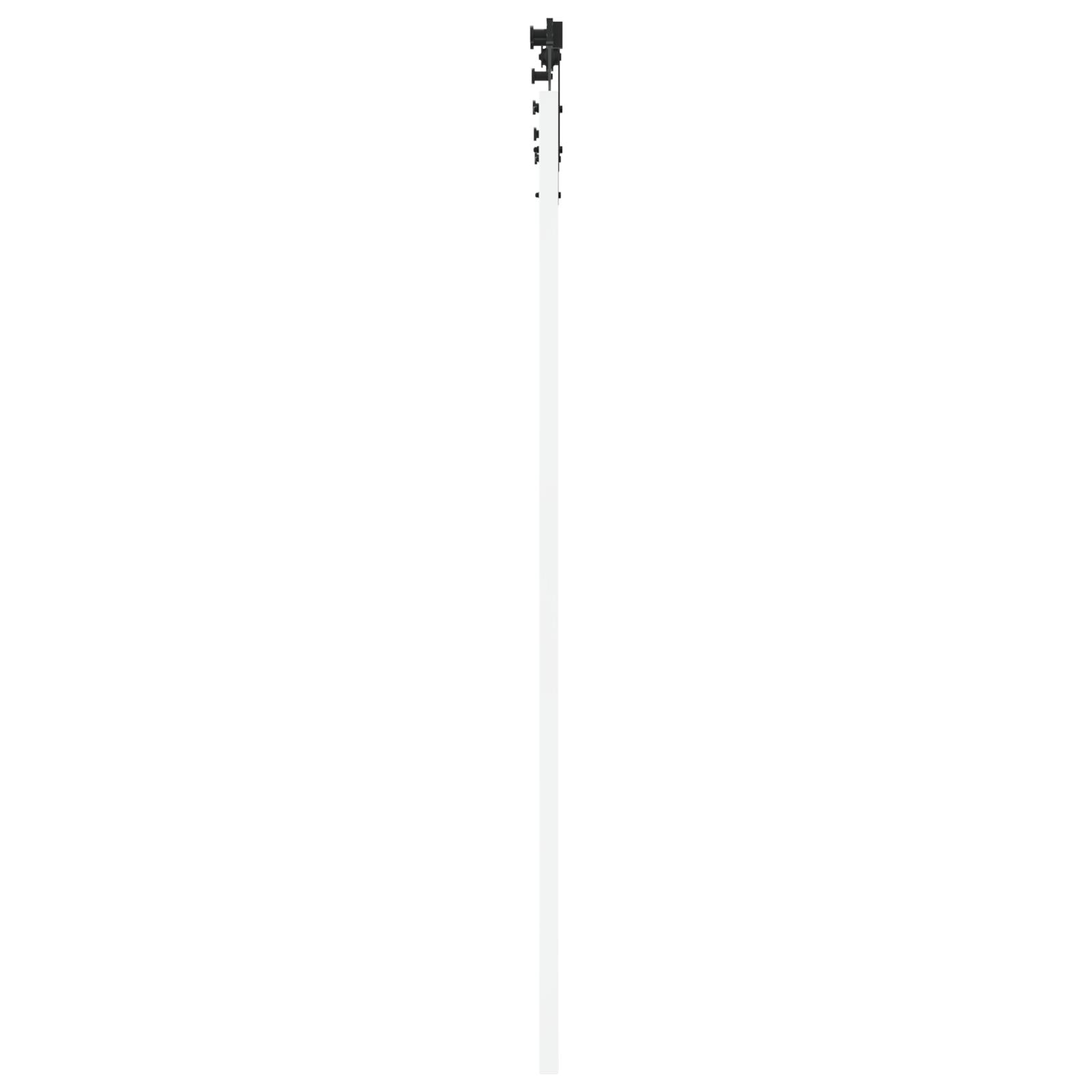 Skydedør hvid 83 × 202 cm - massivt fyrretræ og glas