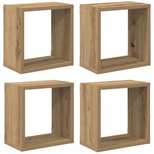 Væghylder Håndværks eg MDF med finer 26 x 15 x 26 cm Væghæftning