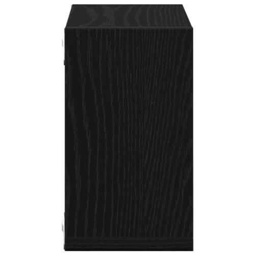 Vægmonterede Hylder Sort Egetræ MDF 26 x 15 x 26 cm Væg Hylder