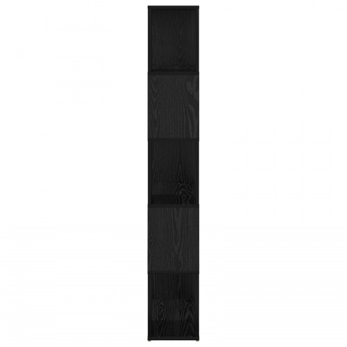 Reol Sort egetræ Konstrueret træ 60 x 24 x 155 cm