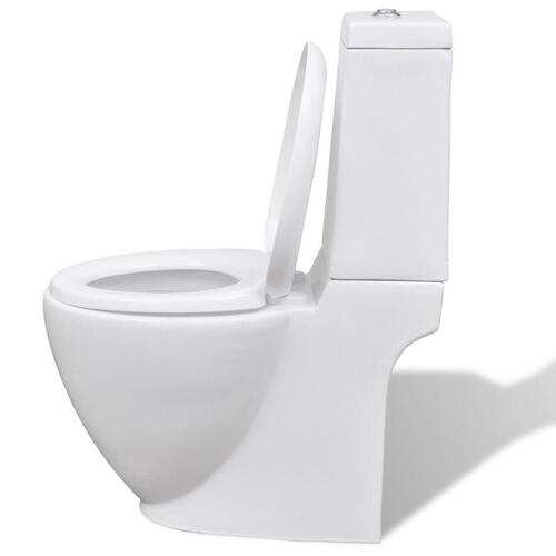 Hvidt keramisk toilet & bidet sæt