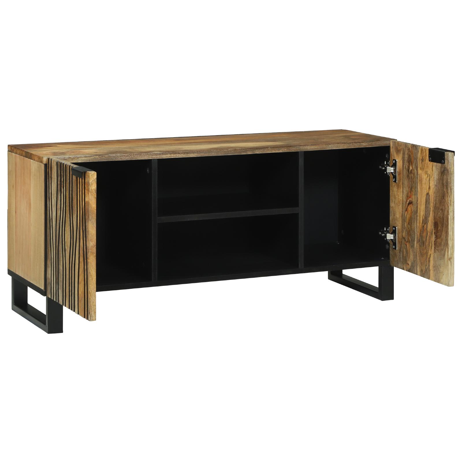TV-skab Brun 105 x 33 x 46 cm Massivt mangotræ