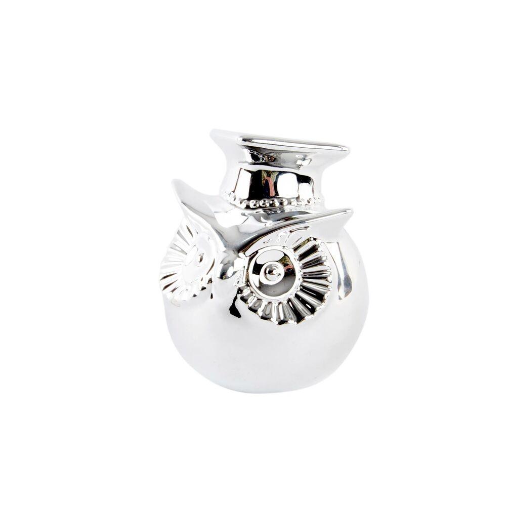 Sparegris Sølv Porcelæn Ugle