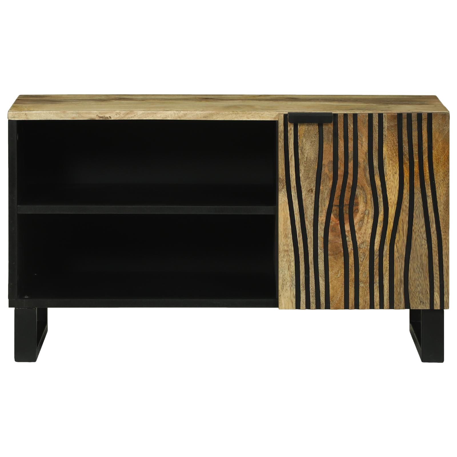 TV Skab Brun 80 x 33 x 46 cm Massivt mangotræ