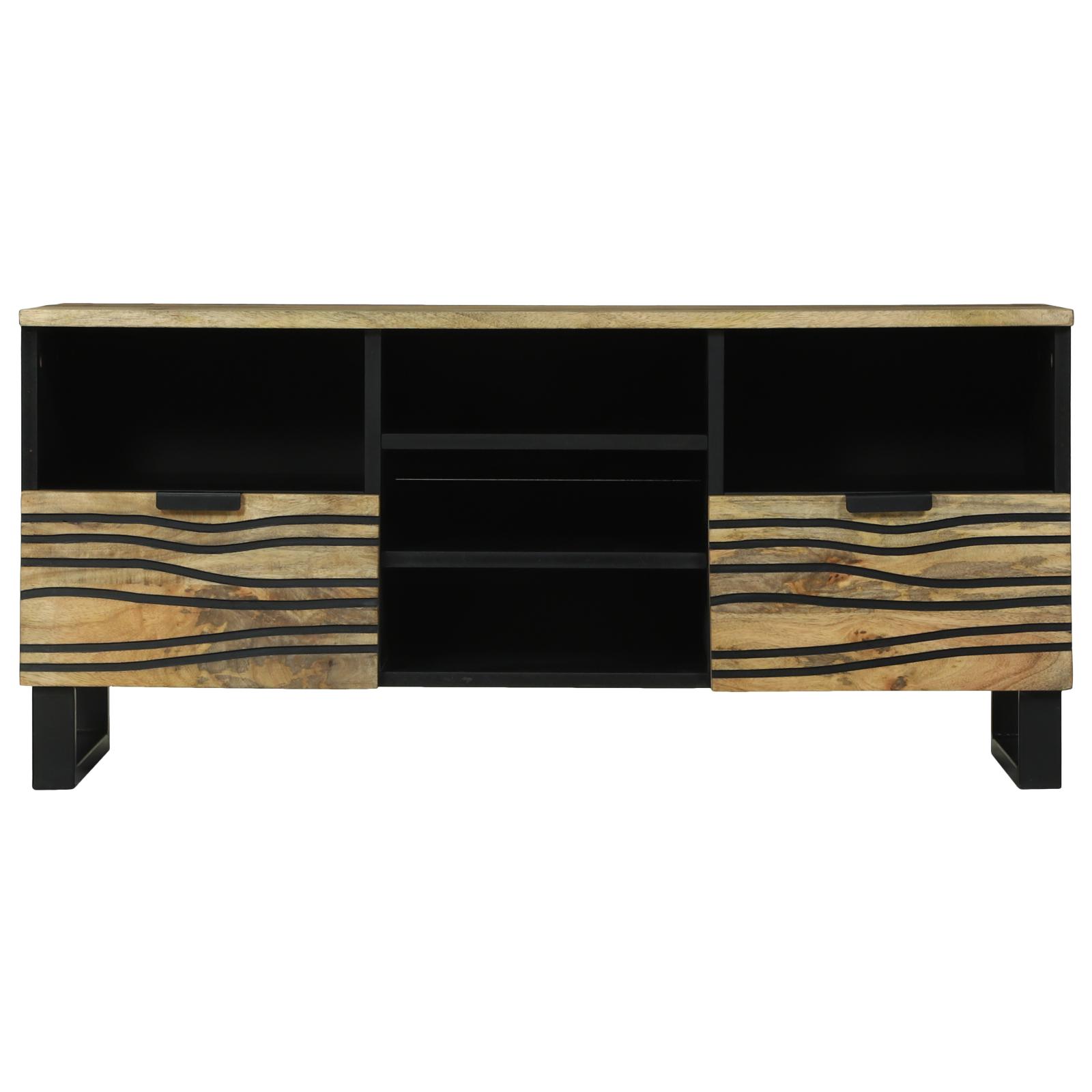 Tv Skab 100x33.5x46 Cm Solidt Mangotræ