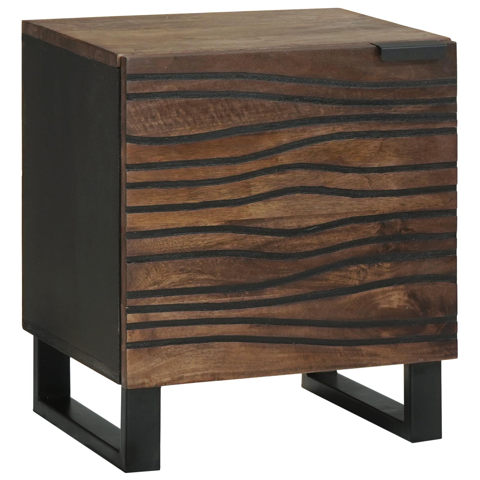 Natskab 2 stk Valnød 40 x 33 x 46 cm Massivt mangotræ