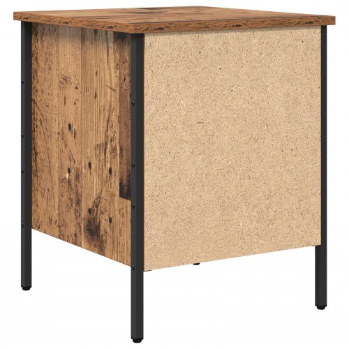 Sengebord Gammelt Træ 40x42x50 cm Ingeniørtræ