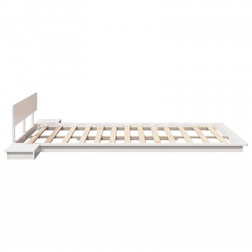 Sengestel Hvid 160 x 200 cm træ