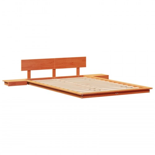 Gulvsengestel brun 120 x 200 cm i træ
