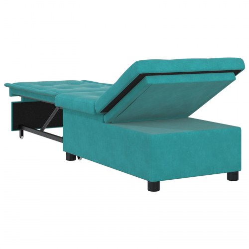 Sovesofa Turkis 67 x 194 x 38 cm Fløjl