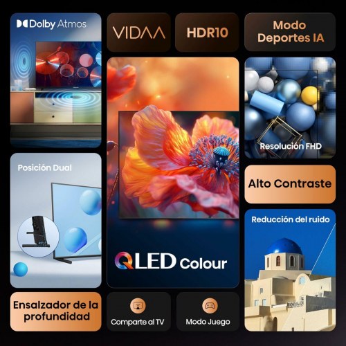 TV Hisense 40" QLED Full HD Smart TV (40A5Q)