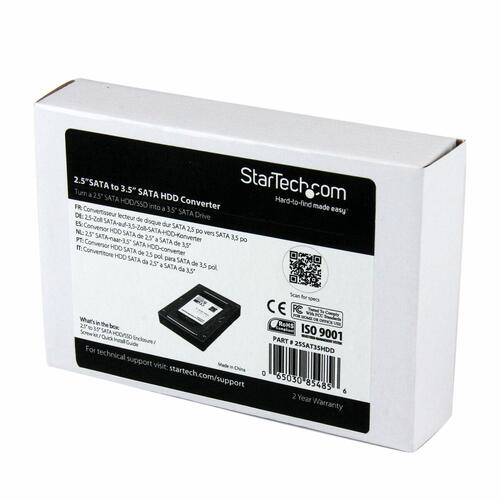 Lomme til harddisk Startech 25SAT35HDD Grå SATA
