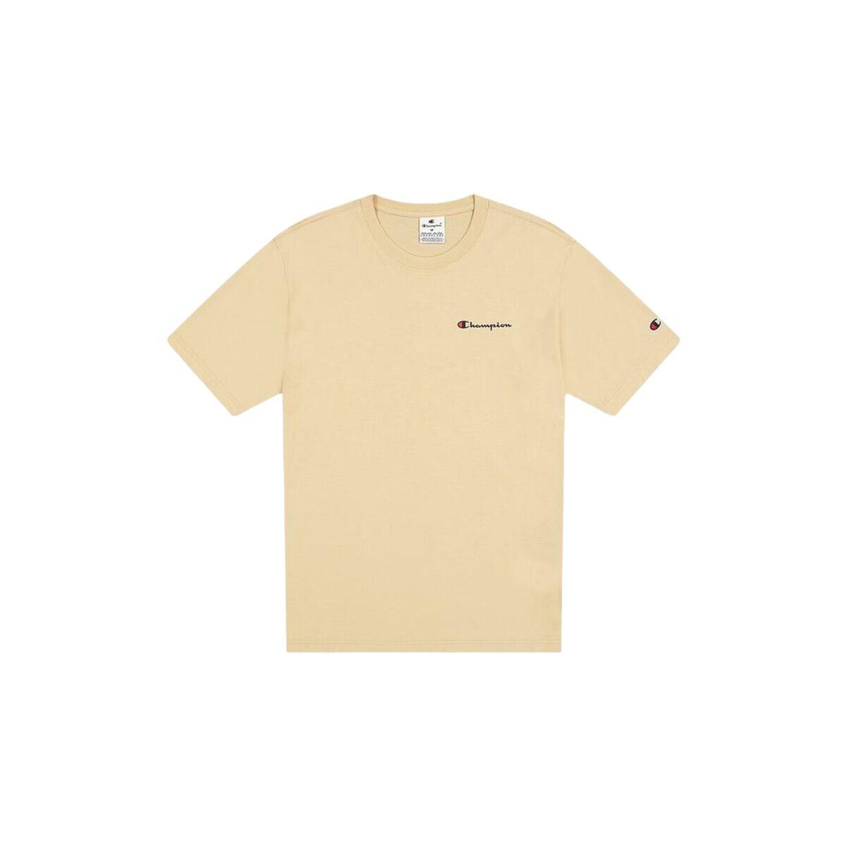 Kortærmet T-shirt til Mænd Champion CHAMPION SS TEE 220264 WKK Beige XXL