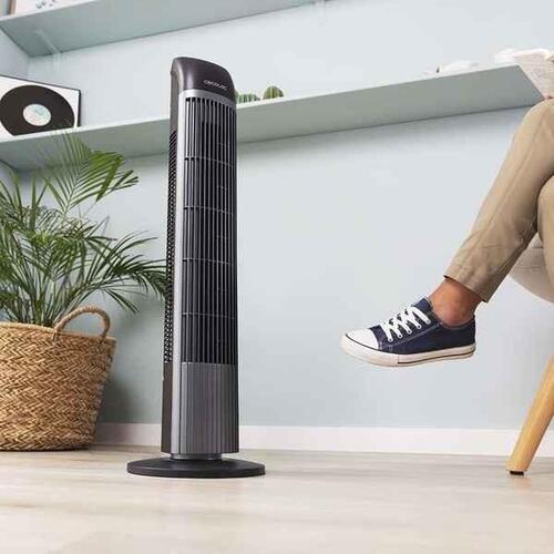 Tårnventilator EnergySilence 7050 SkyLine Control 45 W Sort