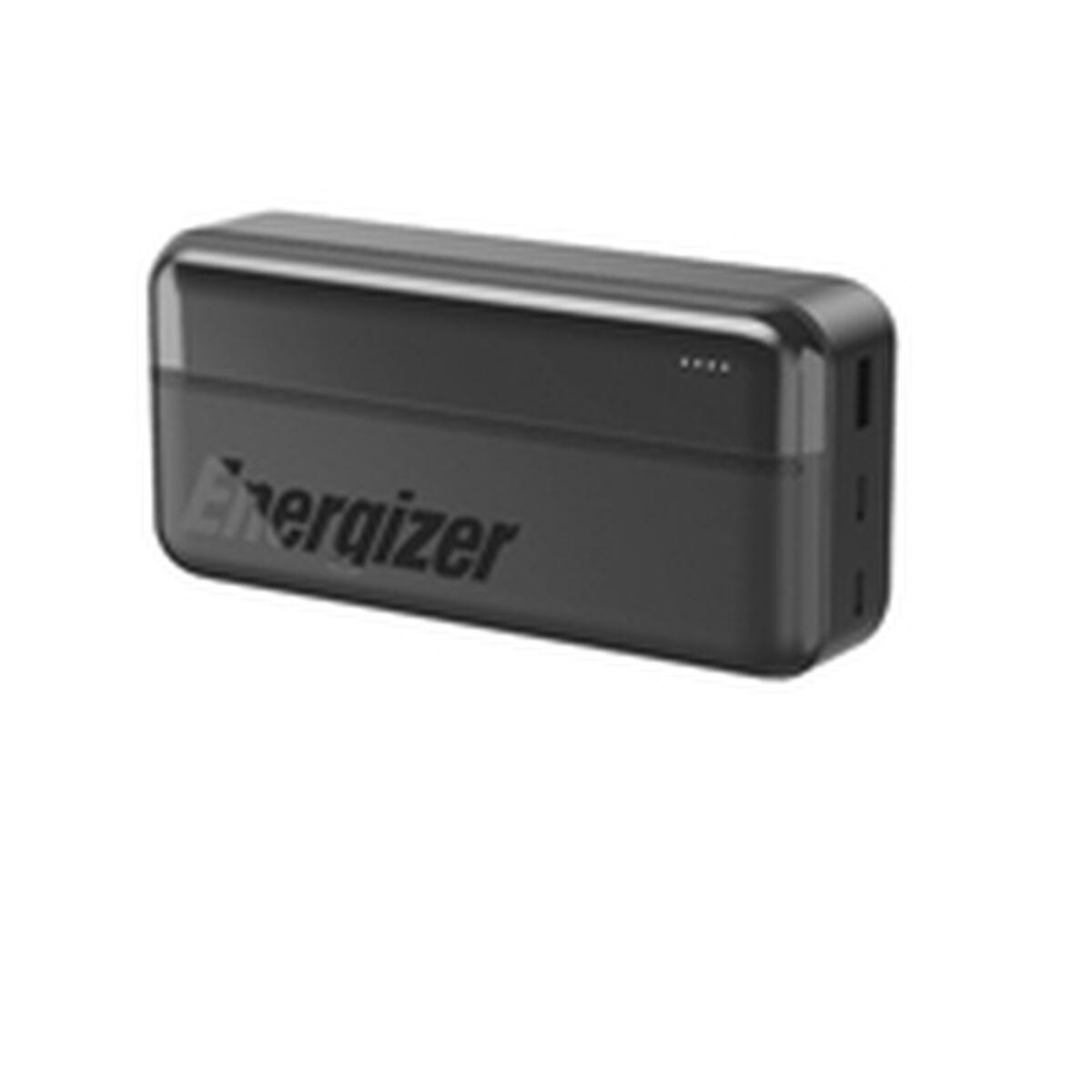 Powerbank Energizer - 30000 mAh, sort, USB-C/USB-A