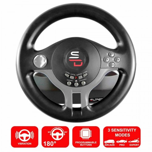 Subsonic Superdrive rat med pedaler - USB gaming rat til Switch, PS4, Xbox One og PC