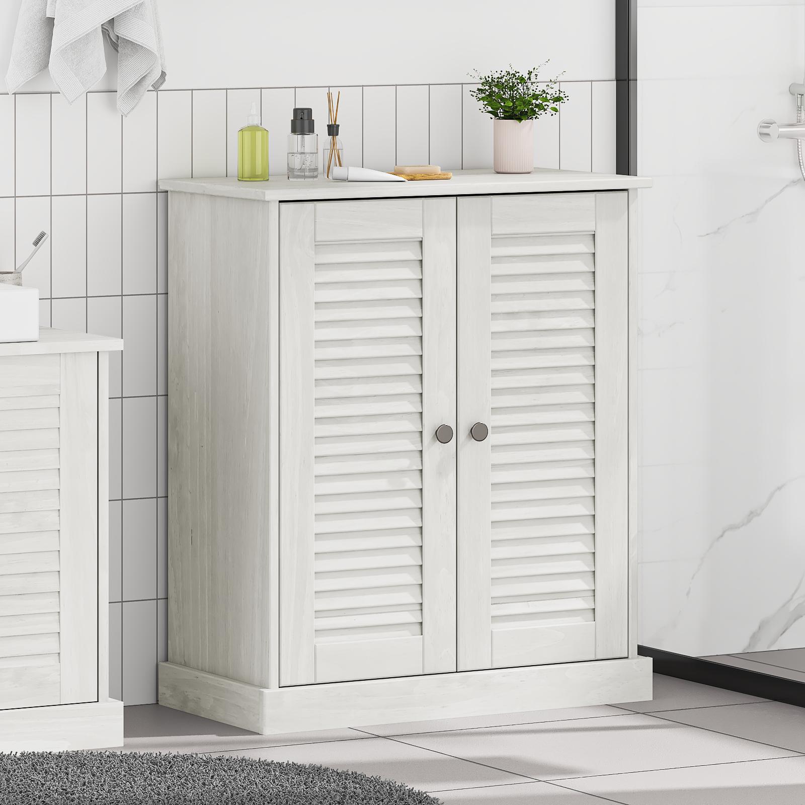 Badeværelsesskab VIGO Hvid og antik hvid 68 x 34 x 80 cm