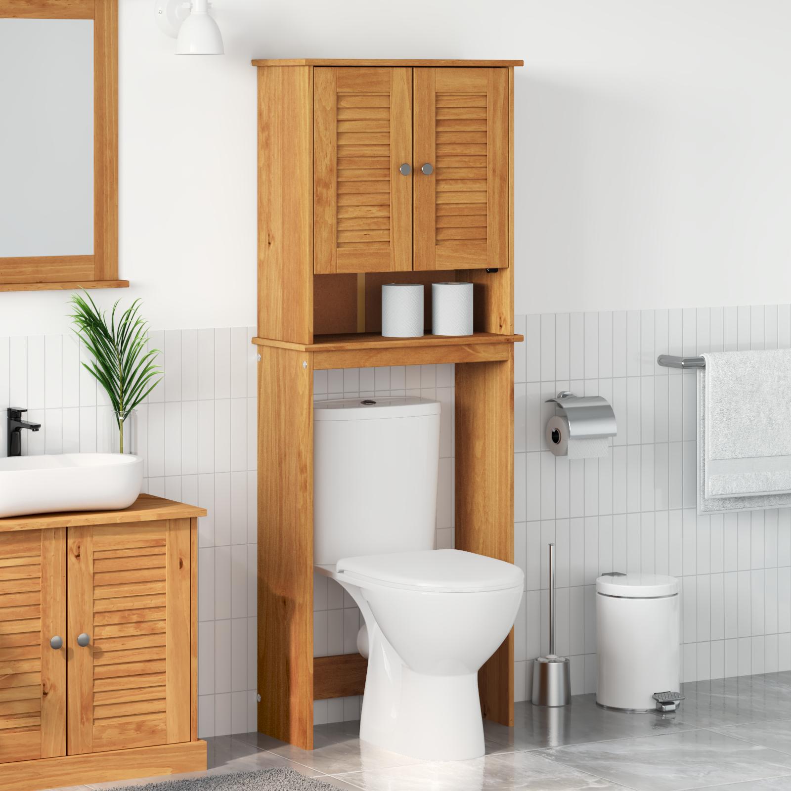 Toilet Skab med hylde VIGO honningfarvet 60 x 27 x 161 cm