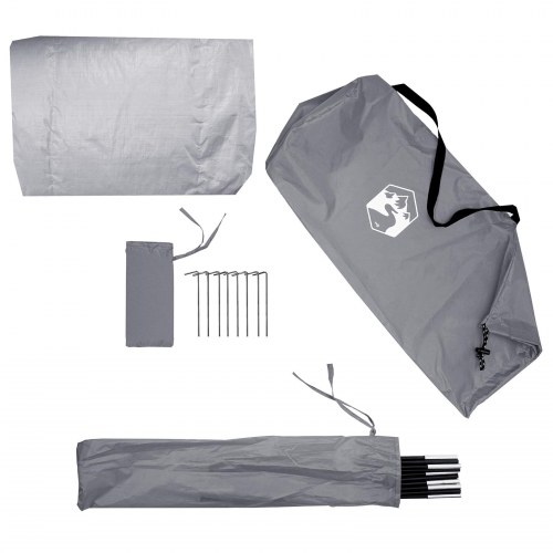 Cykelopbevaringstelt med tag Grå og orange 210 x 90 x 174 cm