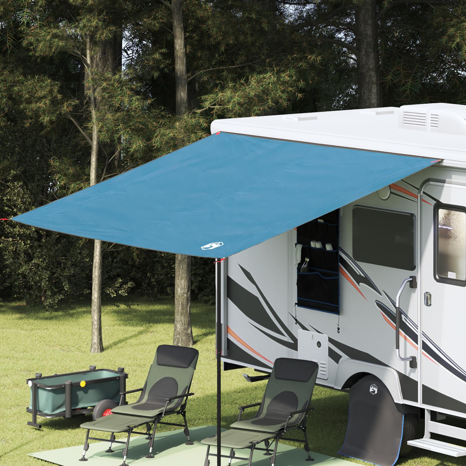 Vandafvisende Tarp personer 240 x 300 cm Vandtæt Blå