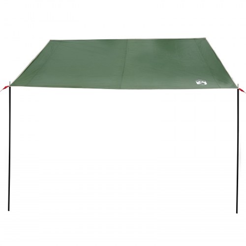 Vandafvisende tarp 240 × 460 cm i grøn taft - camping markise