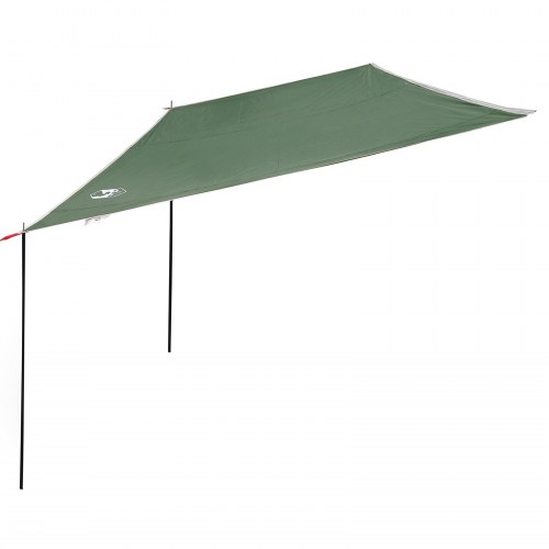 Vandafvisende tarp 240 × 460 cm i grøn taft - camping markise