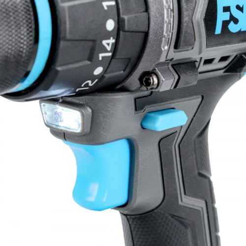 Ferrestock Brushless 21V slagboremaskine m. 3,0 Ah batteri