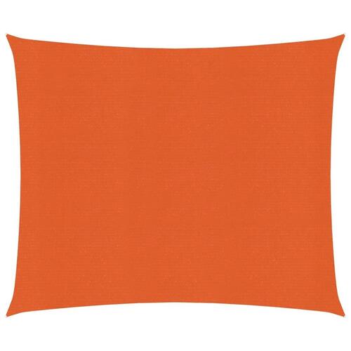 Solsejl 2,5x2,5 m 160 g/m² HDPE orange