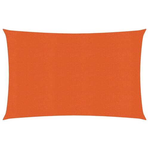 Solsejl 2,5x3,5 m 160 g/m² HDPE orange