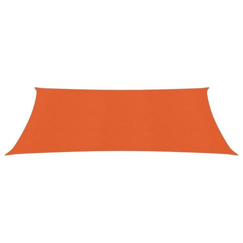 Solsejl 160 g/m² 3,5x4,5 m HDPE orange