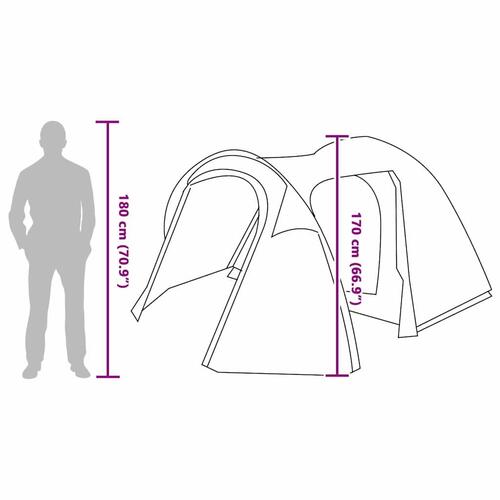 Dome Telt med tag Andet med luftventil Blå 384 x 254 x 170 cm