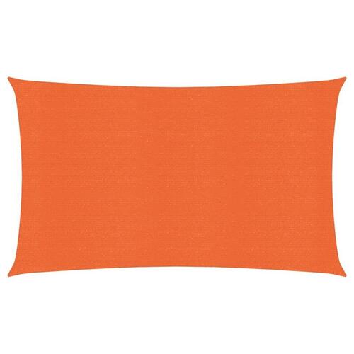 Solsejl 2x5 m 160 g/m² HDPE orange