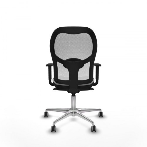 Kontorstol 1D086G0 - lysegrå mesh med armlæn