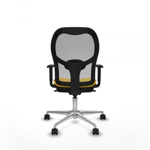 Kontorstol 1D086N0 - gul, justerbar og åndbar