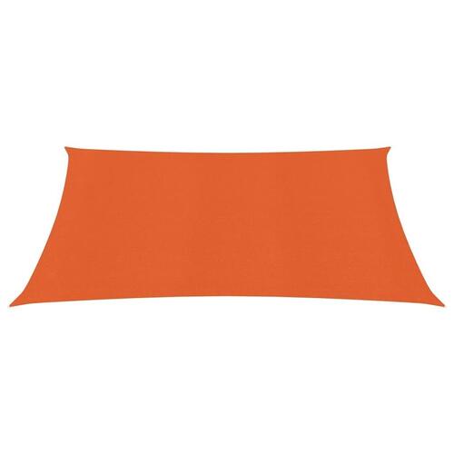 Solsejl 3,6x3,6 m 160 g/m² HDPE orange