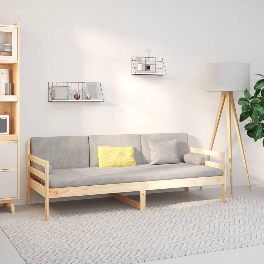 vidaXL daybed uden madras 90x190 cm massivt fyrretræ