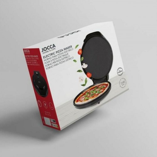 JOCCA elektrisk pizzabagemaskine - kompakt pizzaovn, sort