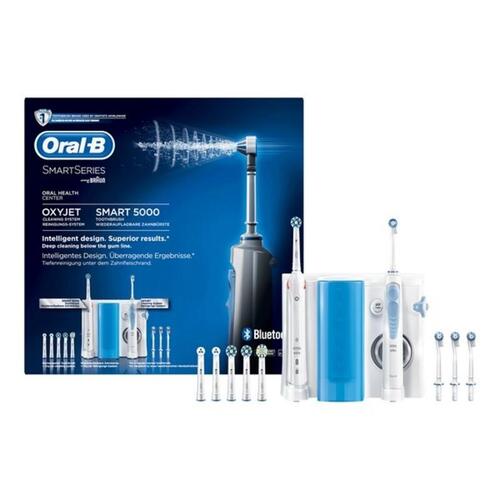 Elektrisk tandbørste + Oral Fugter Oral-B Smart 5000 + Oxyjet Bluetooth (OUTLET A)