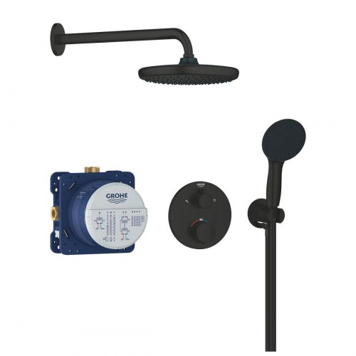Brusesøjle Grohe - sort, 25 cm