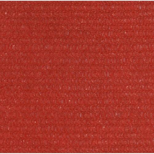 Solsejl 160 g/m² 3x5 m HDPE rød