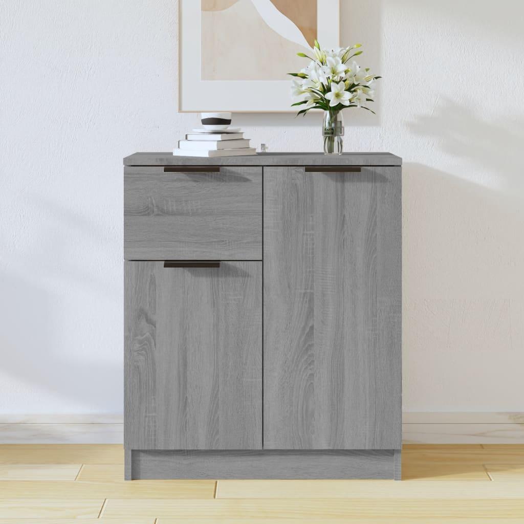 vidaXL skænk 60x30x70 cm konstrueret træ grå sonoma-eg