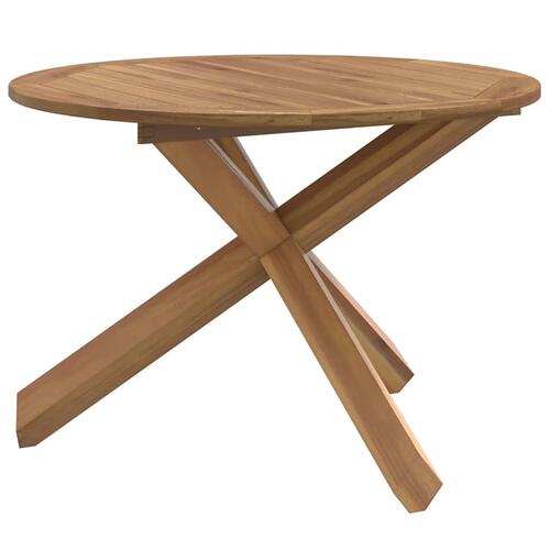 Havebord Ø109x74 cm Massivt træ Teak