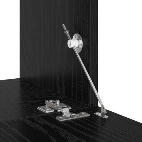 TV-møbelsæt 4 stk Sort eg 60 x 30 x 30 cm Konstrueret træ