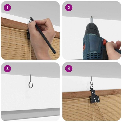 Vindues Blinds & Shades Andet Lys Brun Bambus