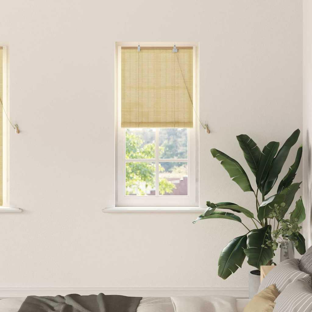 Rullegardin i bambus - natur 60 × 160 cm