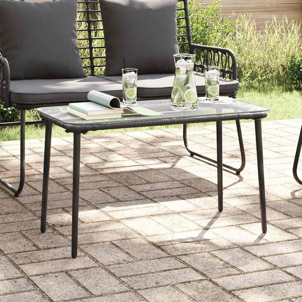 Havemøbel Bord Sort 80 x 40 x 45.5 cm Poly rattan
